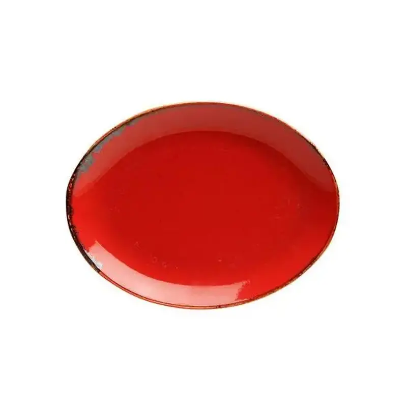 Блюдо овальное, Porland, Seasons Red, 31х24 см