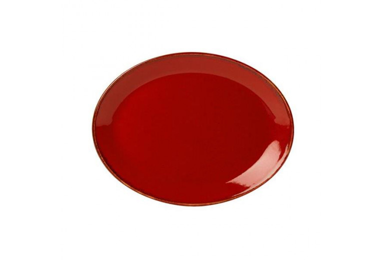 Блюдо овальное, Porland, Seasons Red, 36x27 см