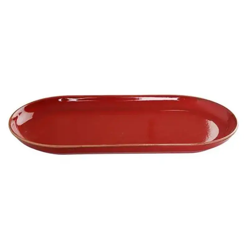 Плато овальное, Porland, Seasons Red, 30x15 см