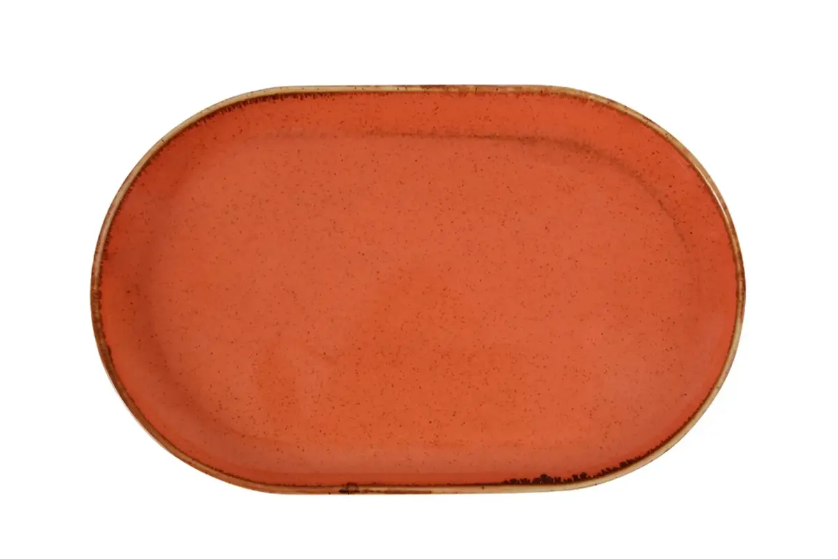 Блюдо овальное, Porland, Seasons Orange, 32х20 см