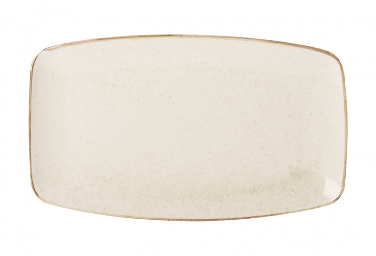 Блюдо прямоугольное с закругленными краями, Porland, Seasons Beige, 31х18 см