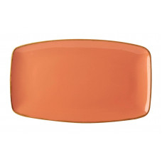 Блюдо прямоугольное с закругленными краями, Porland, Seasons Orange, 31х18 см