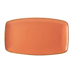 Блюдо прямоугольное с закругленными краями, Porland, Seasons Orange, 31х18 см