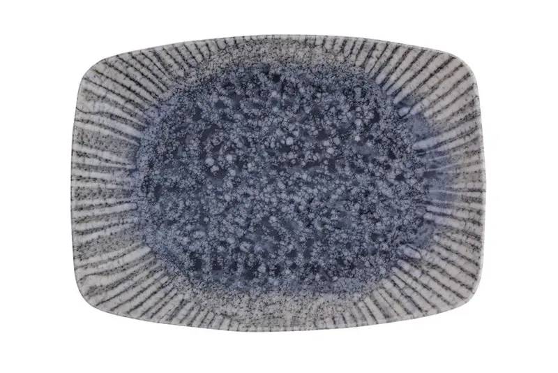 Блюдо прямоугольное, Porland, Iris Blue, 27х19 см