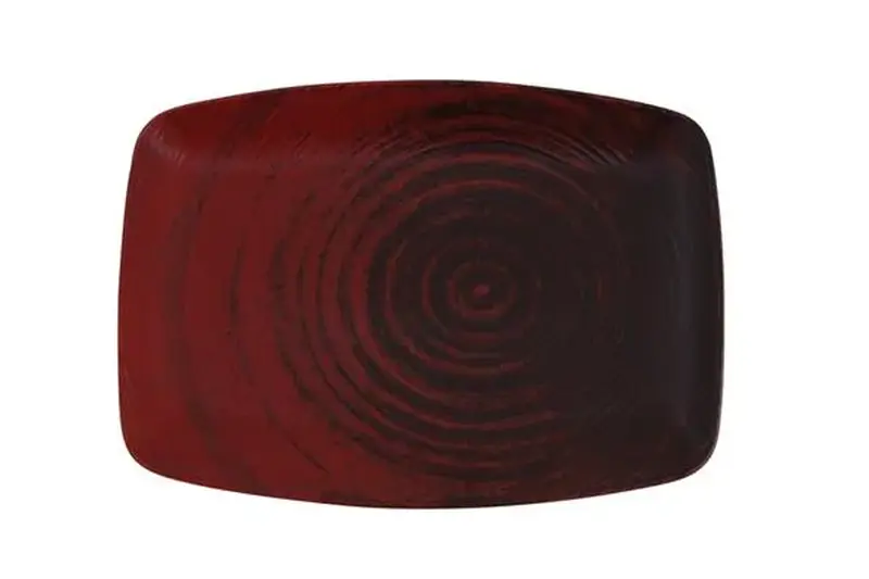 Блюдо прямоугольное, Porland, Lykke Red, 27х19 см