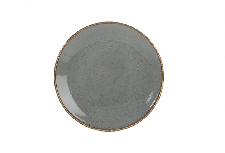 Тарелка плоская, Porland, Seasons Dark Grey, 18 см 
