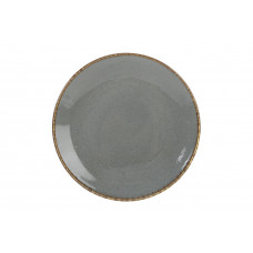 Тарелка плоская, Porland, Seasons Dark Grey, 24 см 