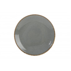 Тарелка плоская, Porland, Seasons Dark Grey, 28 см 
