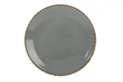 Тарелка плоская, Porland, Seasons Dark Grey, 28 см 