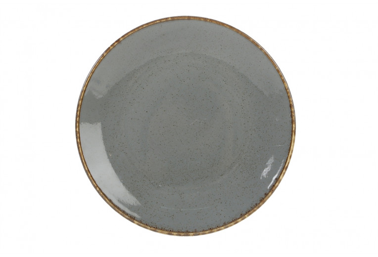 Тарелка плоская, Porland, Seasons Dark Grey, 28 см 
