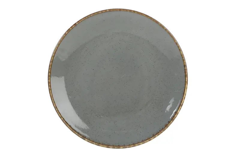 Тарелка плоская, Porland, Seasons Dark Grey, 28 см 
