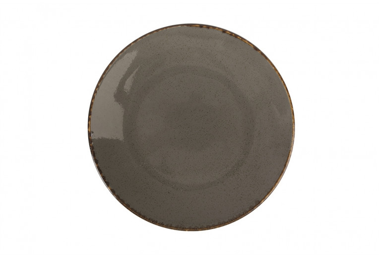 Тарелка плоская, Porland, Seasons Dark Grey, 30 см 