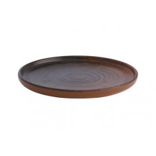 Тарелка плоская с бортом, Porland, Lykke Brown,18 см