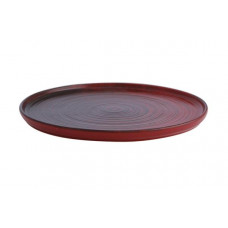 Тарелка плоская с бортом, Porland, Lykke Red, 24 см