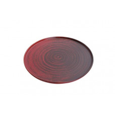Тарелка плоская с бортом, Porland, Lykke Red, 27 см