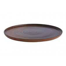 Тарелка плоская с бортом, Porland, Lykke Brown, 30 см
