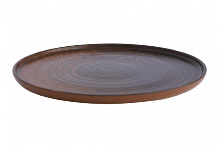 Тарелка плоская с бортом, Porland, Lykke Brown, 30 см