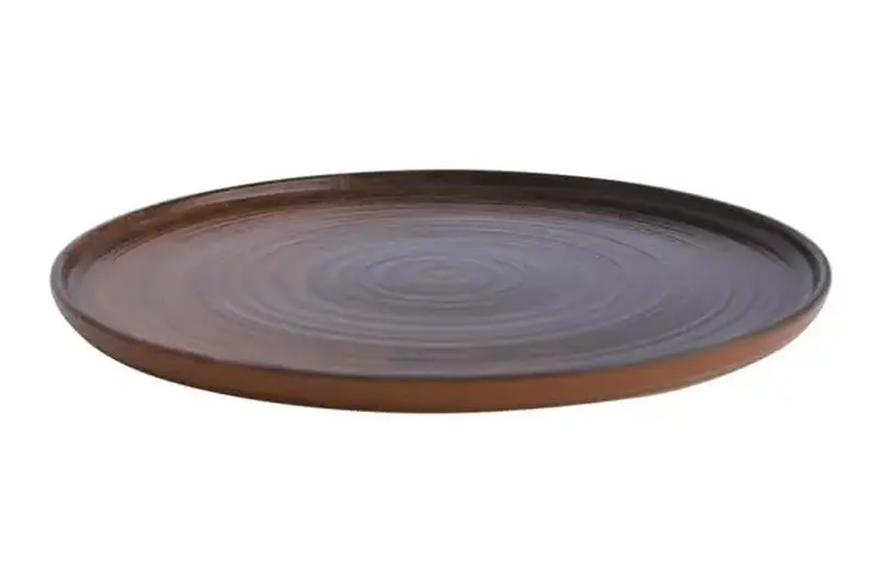 Тарелка плоская с бортом, Porland, Lykke Brown, 30 см