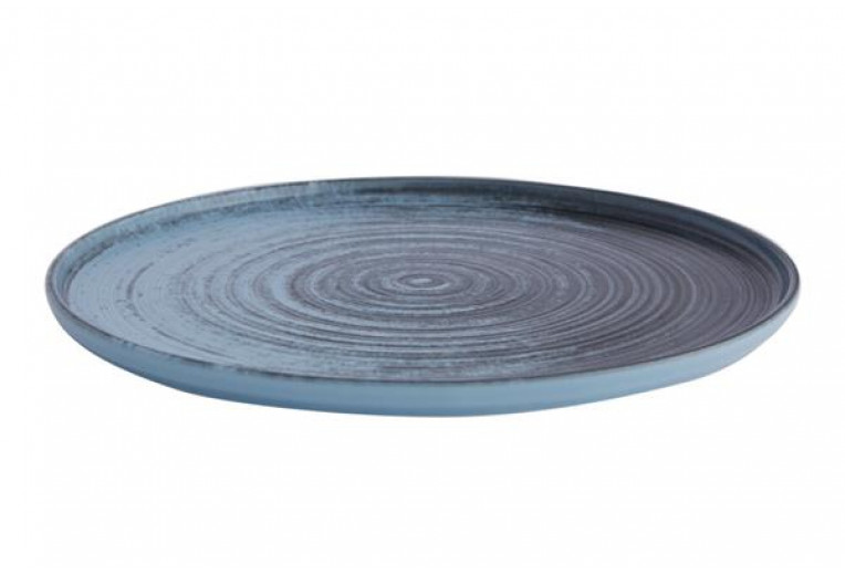 Тарелка плоская с бортом, Porland, Lykke Turquoise, 30 см