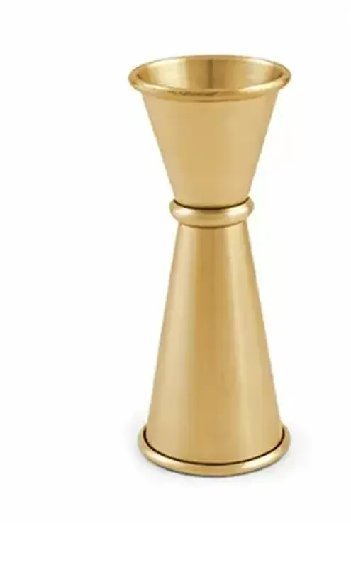 Джиггер металлический, P.L.- Barbossa, 25x50 мл, 11 см, золотой цвет