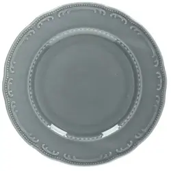Тарелка мелкая, Tognana, Wienna Charm, 21 см, серая 