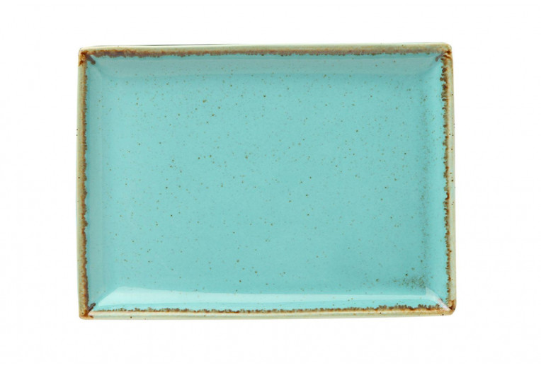 Блюдо прямоугольное, Porland, Seasons Turquoise, 18x13 см
