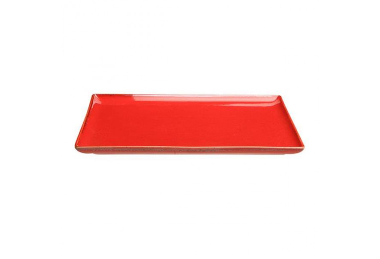 Блюдо прямоугольное, Porland, Seasons Red, 18x13 см
