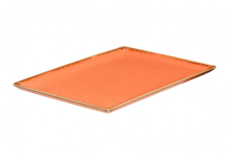 Блюдо прямоугольное, Porland, Seasons Orange, 18x13 см