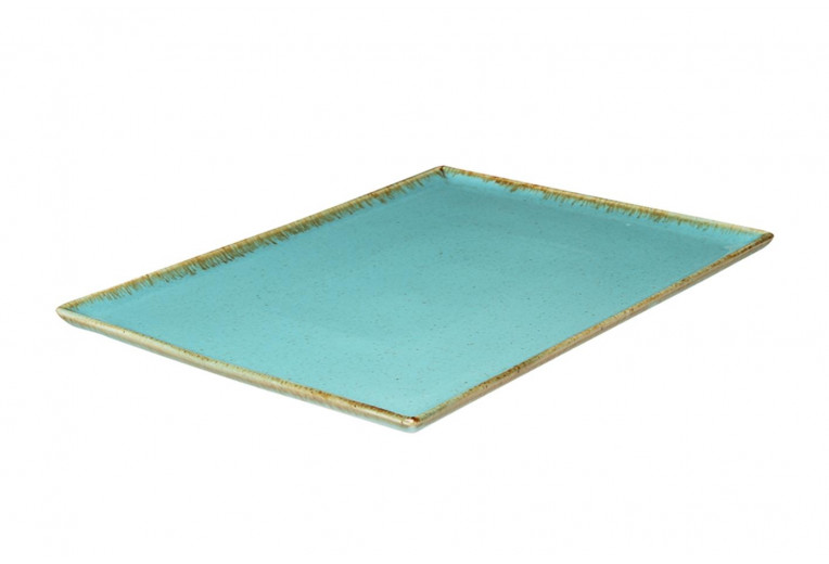 Блюдо прямоугольное, Porland, Seasons Turquoise, 27x21 см