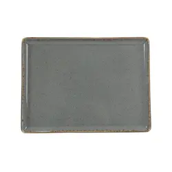 Блюдо прямоугольное, Porland, Seasons Dark Grey, 27х21 см 