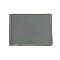 Блюдо прямоугольное, Porland, Seasons Dark Grey, 35x26 см