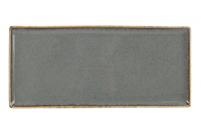 Плато прямоугольное, Porland, Seasons Dark Grey, 35x16 см
