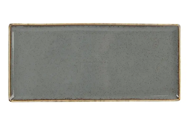 Плато прямоугольное, Porland, Seasons Dark Grey, 35x16 см