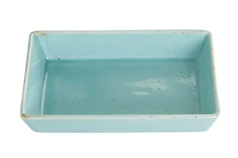 Салатник прямоугольный, Porland, Seasons Turquoise, 16x10 см