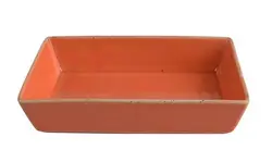 Салатник прямоугольный, Porland, Seasons Orange, 16x10 см