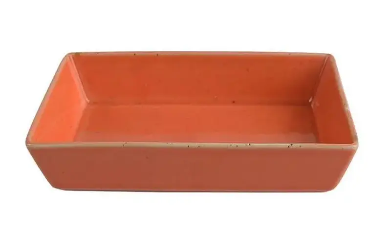 Салатник прямоугольный, Porland, Seasons Orange, 16x10 см