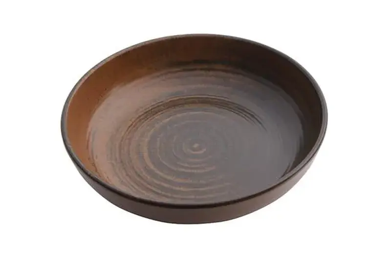 Салатник полуглубокий, Porland, Lykke Brown, 17 см, 415 мл