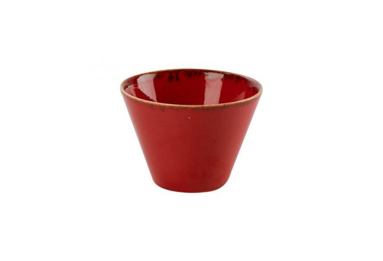 Чаша коническая, Porland, Seasons Red, 12х8 см, 400 мл