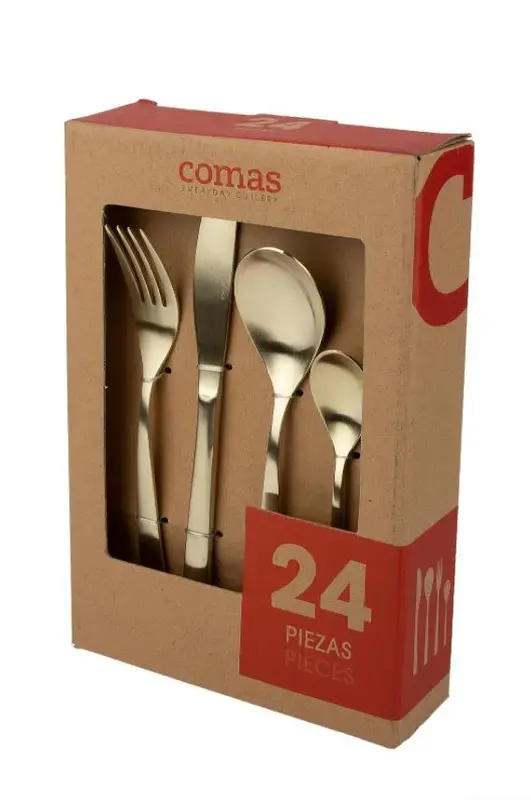 Набор столовых приборов Comas, BCN Colors CHAMPAIGNE (24 шт)