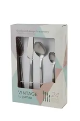 Набор столовых приборов Comas, VINTAGE 18% (24 шт)