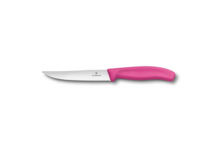 Нож для стейка, Victorinox, 12 см. розовый