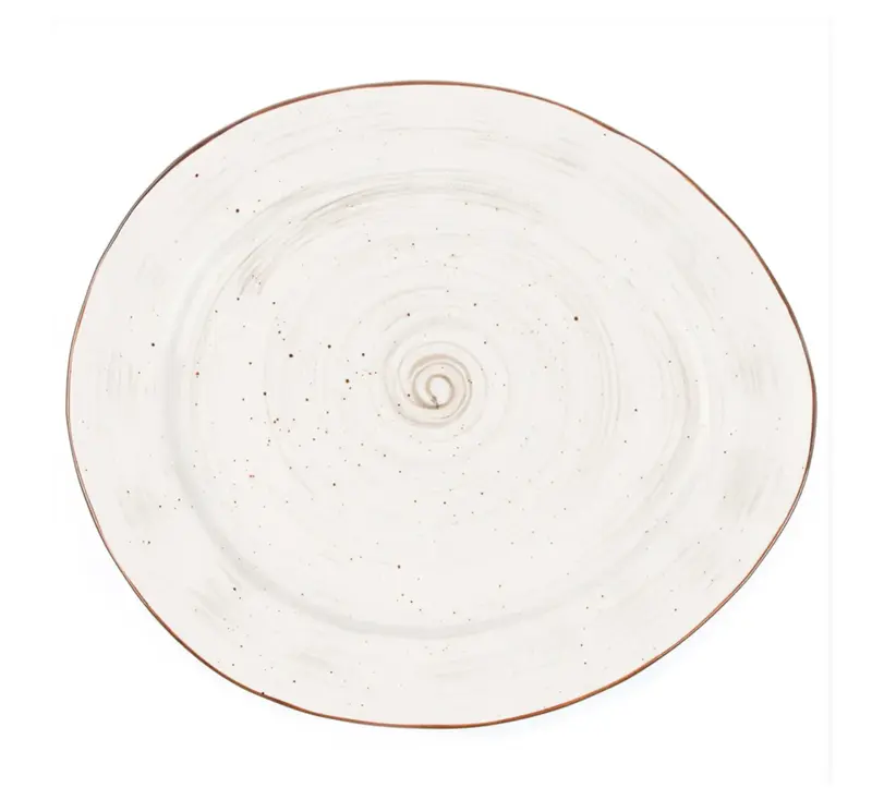Тарелка овальная, P.L. Proff Cuisine, White Fusion, 22,5 х 19,5 см 