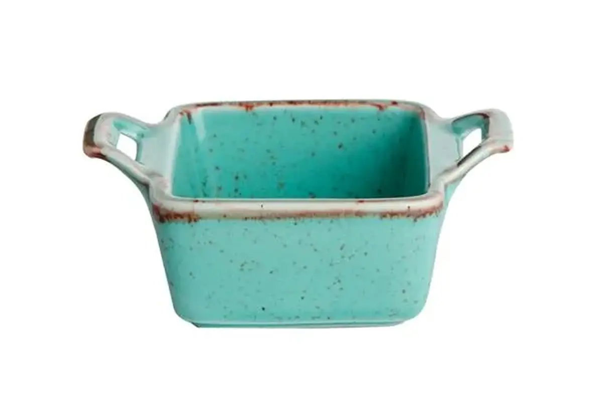 Соусник квадратный, Porland, Seasons Turquoise, 7х10 см