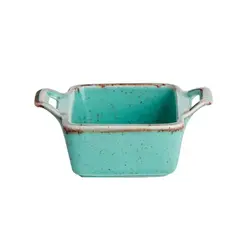 Соусник квадратный, Porland, Seasons Turquoise, 7х10 см