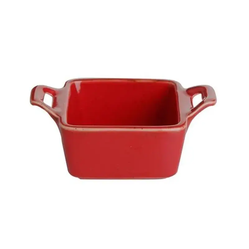 Соусник квадратный, Porland, Seasons Red, 7х10 см
