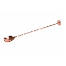 Ложка барная со ступкой, P.L. - Kingtex, 28 см, медное покрытие