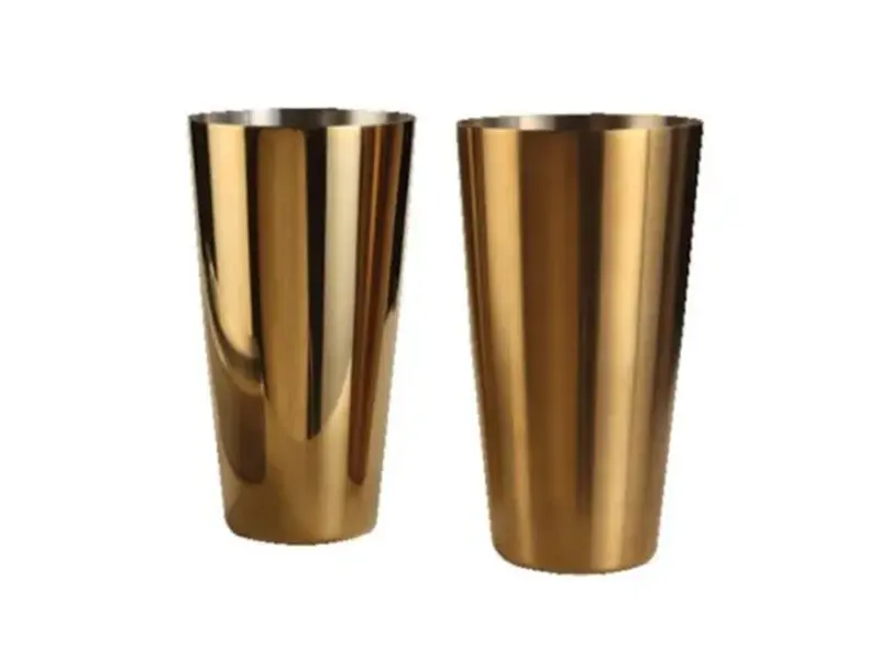 Шейкер Бостон, P.L. - Kingtex, 700 мл, с золотым покрытием