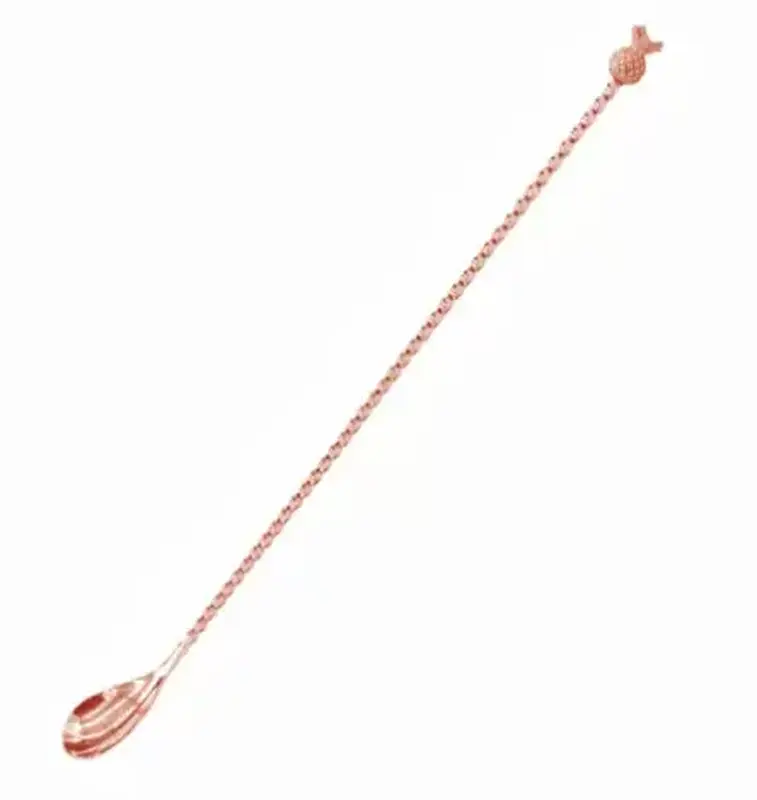 Ложка барная Ананас, P.L.- Barbossa, 43 см, медный цвет