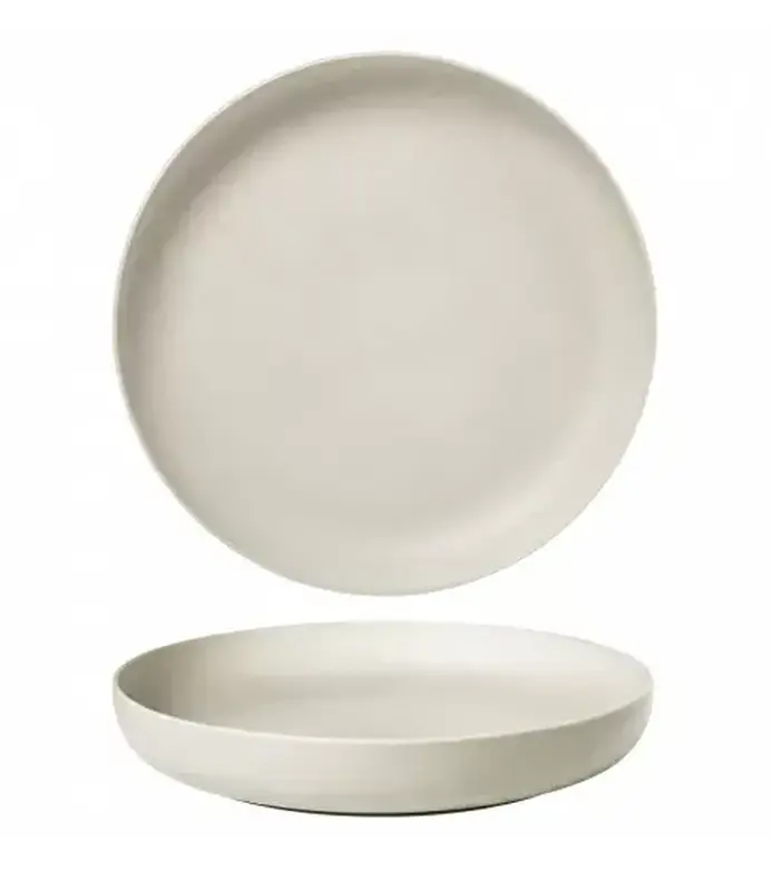 Тарелка с бортом,  Light Grey,NOBLE, 25,5 cм