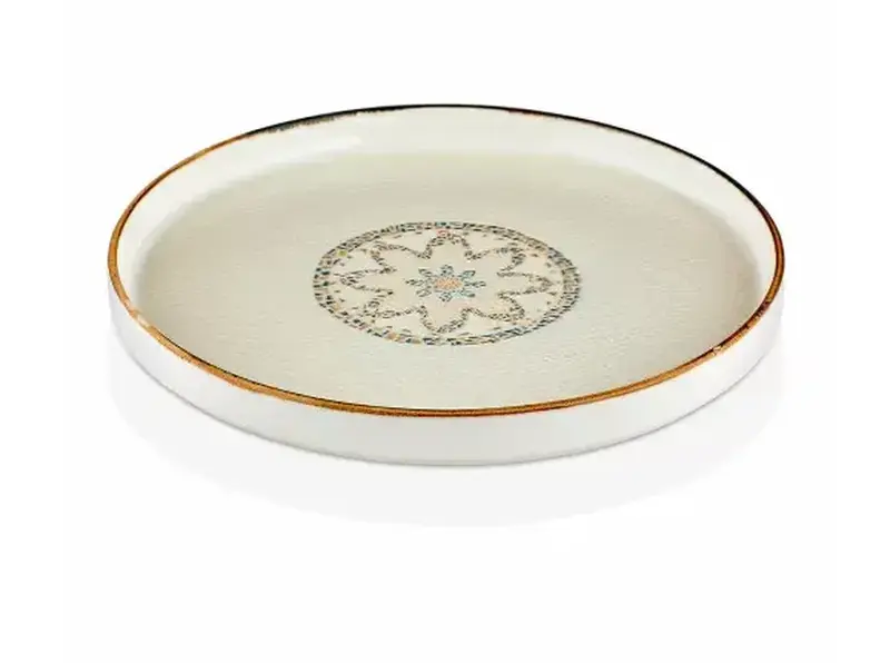 Тарелка круглая с бортом, By Bone, TESSERA, 23 cм